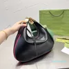 Designer-Crossbdoy-Taschen, Schultertasche, Tragetaschen, Patchwork-Leder, Hakenverschluss, Reißverschluss, Baumwollleinen, hochwertige Damen-Halbmond-Geldbörse, abnehmbarer Riemen