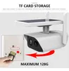 Caméra IP sans fil avec panneau d'éclairage mural solaire WiFi Caméra extérieure étanche Alimentation rechargeable 1080P Vision nocturne PIR Cloud Security Cam