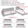 Stol täcker justerbar L -form soffa täcker flera färg tjock elastisk tyg slipcover hela säsongen för vardagsrum hem dekor chaise longue 221208