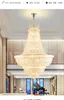 Lámparas de araña de cristal K9 americanas, lámpara LED moderna y romántica, lámparas colgantes de lujo europeas, hogar, Villa, Loft, escalera, pasillo, vestíbulo, salón, Droplight