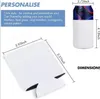 10x13cm diy sublimatie witte blanco slank kan houder neopreen isolator koeler waterflessen deksels dhl