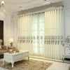 Cortinas minimalistas modernas chinas, acabado europeo personalizado para sala de estar, comedor y dormitorio