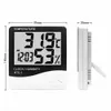 Oauee LCD elettronico digitale misuratore di umidità della temperatura termometro esterno per interni igrometro orologio stazione meteorologica HTC-1 HTC-2