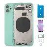 방수 및 배터리 접착제가있는 교체 뒷 덮개 하우징 유리 프레임 모바일 수리 섀시 어셈블리 iPhone 11