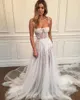Sexy Spaghetti Straps A Line Wedding Dress Vestidos de novia Lace Bridal Gown Elegant Backless Wedding Gowns