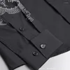 Männer Casual Hemden Minglu Baumwolle Herren Kleid Luxus Langarm Chinesischen Stil Stickerei Slim Fit Party Männlich Plus Größe 4XL