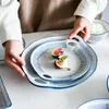 Miski Kreatywny projekt japońskiej podłoża w stylu japońskiego ręcznie malowane ceramiczne zastawa stołowa 6,75-calowa kettle miska
