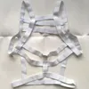 Erkek Atlet Üstleri Erkek Seksi Iç Çamaşırı Vücut Göğüs Kas Gece Performansı Kostüm Koşum Kölelik Boyundan Bağlamalı Elastik Geniş Askıları Oymak