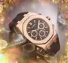 tutto il crimine atmosfera classica movimento al quarzo orologio 42mm affari svizzera fascia alta mens calendario tempo libero orologi moda orologio Montre De Luxe regali