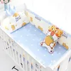 Bed Rails 5pcs Nordic Crown Cushion Cot Bumpers Baby ding Kit ding Cotton Removable Washable Crib Side Protector Set 221209
