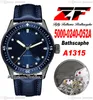 ZF 50 Fathoms Bathyscaphe A1315 자동 남성 시계 5000-0240-O52A 스틸 케이스 블루 다이얼 슈퍼 에디션 Sail-Canvas 스트랩 50 Fathoms Puretime A06B2