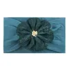 Cute Handmade Folded Flowers Infant Headband Comfortable Soft Elastic Nylon Hairband Baby Accessories Photo Props