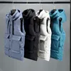 Men's Vests Mens Vest Jacket Men Autumn Warm Sleeveless Jackets Male Winter Casual Waistcoat Vest Male Hooded Vest Homme Brand Clothing 221208