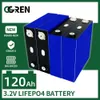 120AH LIFEPO4 Batteri 3.2V 1/4/8/16/32 st litiumjärnfosfat Solbatteri 12V 24V 48V för RV Golf Cart Boat Yacht Forklift