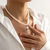 Frauen Männer Schädel Anhänger Halskette Hip Hop Stil Skelett Perle Perlen Halsketten für Geschenk Party