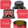 Geschenkwikkel Kerstkoekjesbox Tins Candyboxes Lidstin geven Tinplate Containers Jar Storage Holiday Metal Jars Round Decor