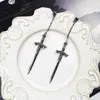 Brincos de espada ricamente ornamentados Eardrop 2022 Jóias finas 925 Presente de prata esterlina para homens homens Europa Street Style Bijoux