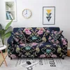 Stol täcker Golden Barock Flower Elastic Sofa Slipcover Protector Sectional Couch Corner fåtölj 221208