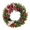 Christmas Decorations Artificial Wreath Green Crestwood Spruce Decorated With Pine Cones Berry Clusters Frosted Branches Collectio