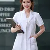 Lab Uniform for Women And Men Uniforms Work Wear Pharmacy White Coat Costume Female Spa Beauty Salon Long Jacket Gown