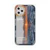 Casos de telefone de pintura de paisagem rodoviária para iPhone 14 13 12 11 Pro xs máx.