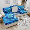 Pokrywa krzesełka 3D Elastyczna sofa poduszka na rozciąganie kanapy na kanapie slipcover tropikalne liście do salonu