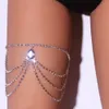 Chaîne de jambes multiples polyvalentes festive Sexy Sexy Super Shiny Full Diamond Body Chain Bijoux pour femmes