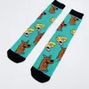 Women Socks LB2713 1 Par Funny Dog Cartoon Anime Novelty Men Breattable Movie Cotton Sock Presents For