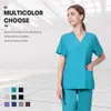 Uniforme médical-chirurgical-multicolore unisexe femmes portent des costumes de gommage médecin de l'hôpital uniforme de travail accessoires d'infirmière