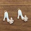 Charms 10pcs Enamel High Heel Shoe Bracelet Necklace Pendants Earring DIY Jewelry Findings