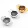 Stainless Steel Tea Strainer Hollow Out Lacework Strainers Metal Spices Loose Filter Strainers Herbal Spice Filters Home Tool BH8111 TYJ