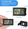 MINI LCD مقياس الحرارة الرقمي درجة حرارة المقياس الداخلي مستشعر الرطوبة مريحة الرطوبة المقياس كابل المقياس