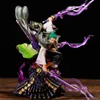 Actie speelgoedfiguren Anime Roronoa Zoro Figuur Gk Wano Kingdom Dak Three Sword Model Dubbele kop OPP Zonder Box 221208