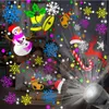 LED Stage Lights Christmas Laser Projector Lamp 16 Pictures Pattern Holiday DJ Disco Light for Home Christmas Decoration