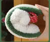 슬리퍼 3- 치수 만화 산타 클로스 슬리퍼 겨울 따뜻한 푹신한 슬리퍼 커플 홈면 견인