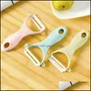 Fruitgroentegereedschap Duurzame keramische peeler Plastic aardappel Wortelsnijder Sharp Slicer draagbare keukengadgets vtky2378 Dr Dhulr