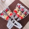 Simulação de sabão de urso único Rosa artificial de flor para festas de dia dos namorados presentes de buquê