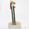 Colador de té Stick 304 tubo de acero inoxidable diseño malla filtro de té infusor Teaware