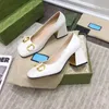 Slingbacks klackar pumpar balett platt designer skor kvinnor mid-heel slingback pump läder sandaler blockerar chunky kattunge klack sandal lägenheter ballerina klänning sko