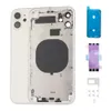 방수 및 배터리 접착제가있는 교체 뒷 덮개 하우징 유리 프레임 모바일 수리 섀시 어셈블리 iPhone 11