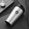 500ml Coffee Mug 17 colors Travel Mugs With handle lid Water Cup Double Wall Stainless Steel tumblers Beer Glass Ice Tea Vacuum Insulated Water Bottle