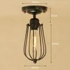 Plafondlampen IWHD IJzeren slaapkamer woonkamer vintage lamp huisverlichting armaturen luminarias de Techo trap plafondlamp