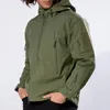 남자 재킷 겨울 큰 크기 남자 재킷 위장 위장 상어 소프트 쉘 군대 전술 재킷 남자 미군 의류 방수 따뜻한 바람막이 221208