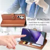 Wallet Phone Cases for Samsung Galaxy S23 S22 S21 S20 Note20 Ultra Note10 Plus Pure Color Round Iron Buckle PU Leather Flip Kickstand Cover Case with Card Slots
