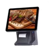 Stock 15" Capacitive Touch Screen All In One VFD System For Restaurant