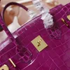 Kylie -Tasche Hochqualitätsdamen Krokodile Druck großer Handtasche Promi Mode Leder Designer -Taschen