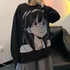 Bluzy męskie 2022 SWEATER SWEATER Anime American Retro para retro tops High-end Streetwear plus size płaszcz dla mężczyzn odzież