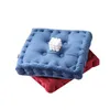 Oreiller couleur pure cristal siège en peluche salon canapé doux S Tatami coussin de sol respirant décor maison