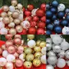 Décorations de Noël 30pcs boules de décor d'arbre paillettes plaqué or pendentifs suspendus boule ornements de noël pour cadeau de l'année à la maison