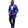 Custom Feito um botão Tuxedos Jacket Men Suits Peak Lapeel Groomsmen Wedding Prom Man Blazer Color Opcional 13